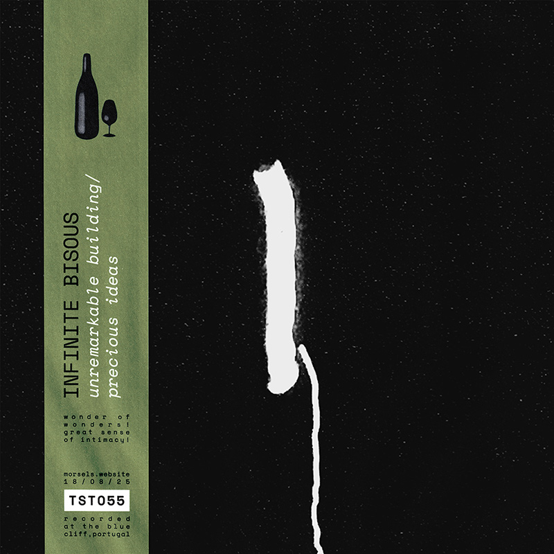 album cover art from 'unremarkable building / precious ideas' by infinite bisous, released on tasty morsels
