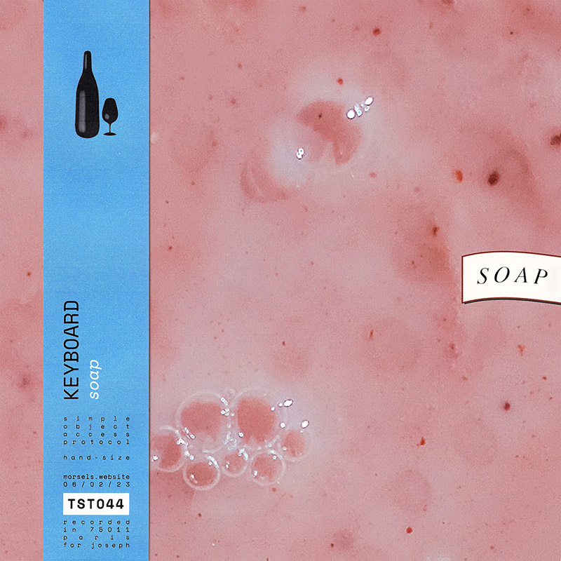 album cover art from 'soap' single by keyboard, released on tasty morsels