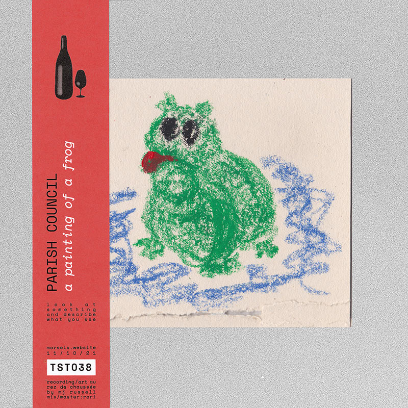 album cover art from 'a painting of a frog' by parish council, released on tasty morsels